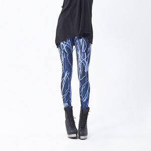 ElectroToxic Electro Blue Leggings Black Milk Small